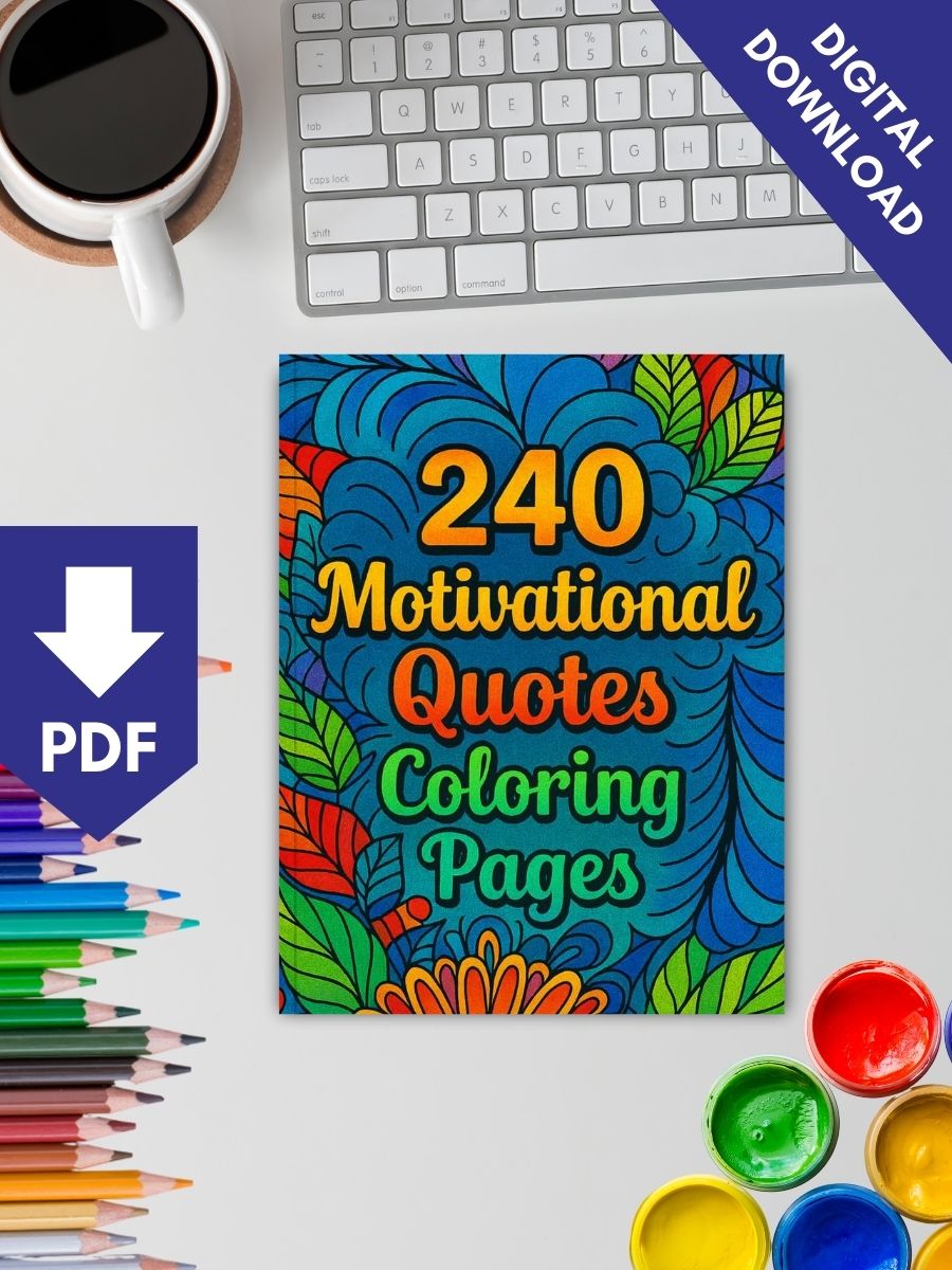 240 Motivational Quotes - Coloring Pages - Image 2