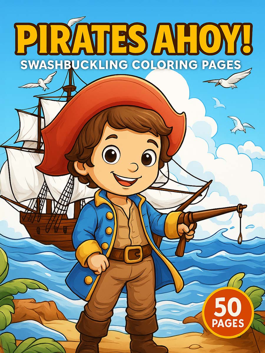 Pirates Ahoy! – 50 Swashbuckling Coloring Pages