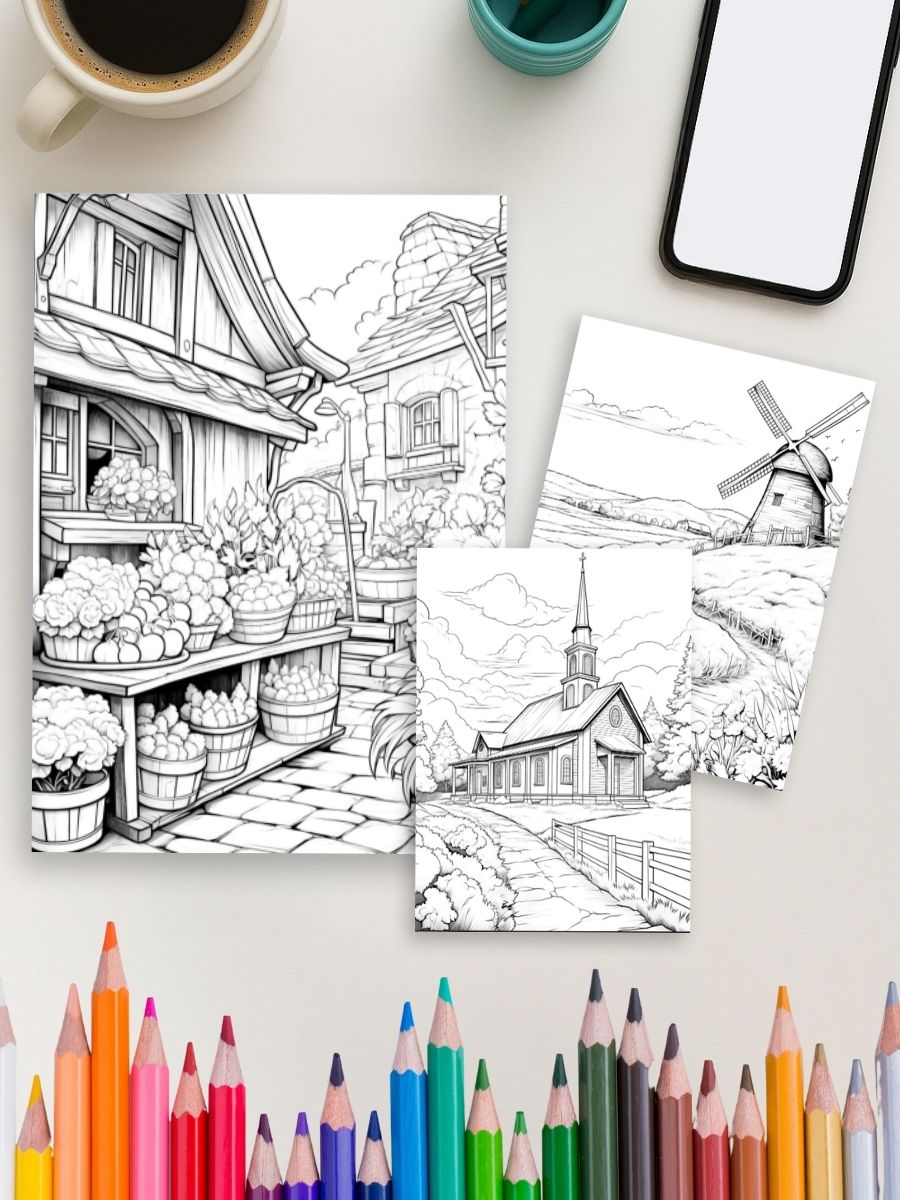 Country Bloom Life – 50 Rustic Country-Themed Pages - Image 4