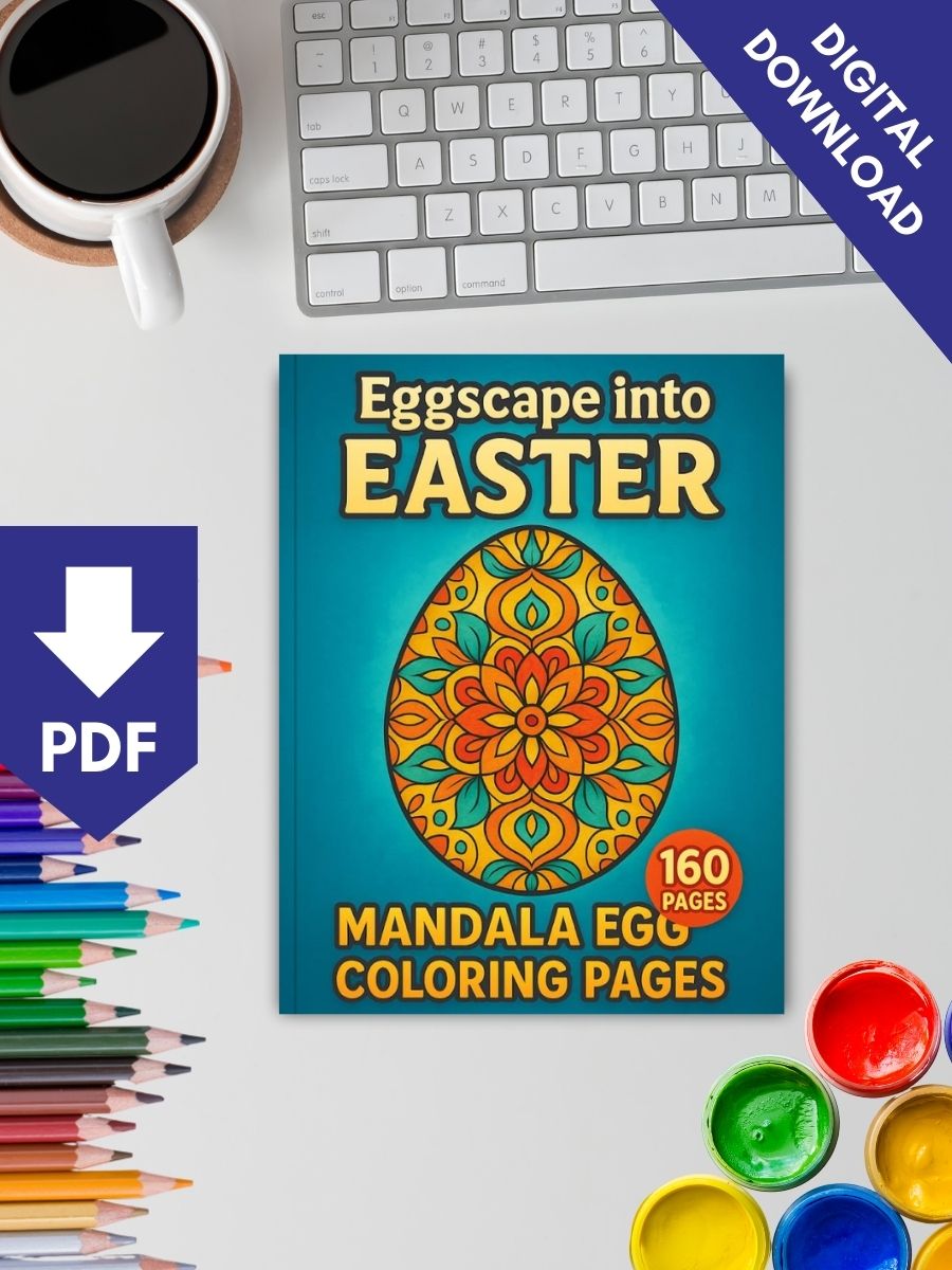 Eggscape into Easter – 160 Mandala Easter Egg Pages - Image 2